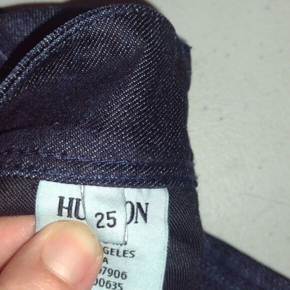 HUDSON Collin flap skinny jeans dark wash size 25 - Picture 10 of 14